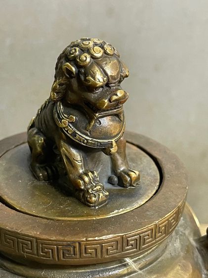 โถ หัวสิงห์ ทองเหลืองA3 รูปที่ 3