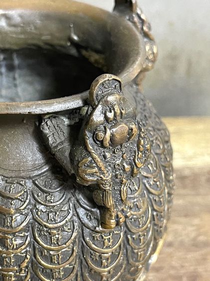 โถ กิมเซียมซู ทองเหลืองสะสมA1 รูปที่ 5