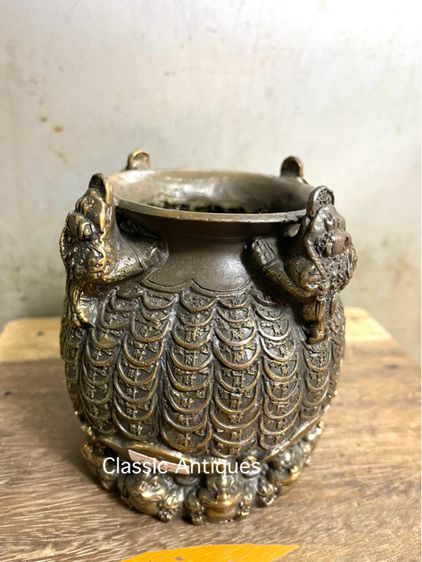 โถ กิมเซียมซู ทองเหลืองสะสมA1 รูปที่ 4