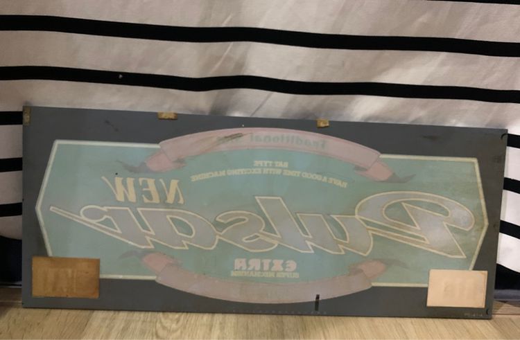 แผ่นป้ายญี่ปุ่นวินเทจ vintage ตกแต่งบ้าน ตกแต่งร้านค้า ของสะสม งานเก่าเก็บ  รูปที่ 5