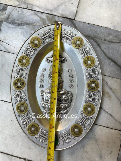 เจ้าแม่กวนอิม จานกะไหล่เงินสะสม รูปที่ 8