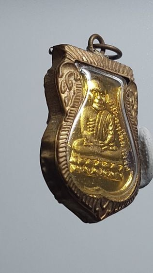 เหรียญหลวงปู่ทวด วัดมหาธาตุ ปี2505 เนื้อทองแดงเปียกทอง สภาพสวยเดิม พร้อมเลี่ยมโบราณเก่าจากวัด  รูปที่ 3