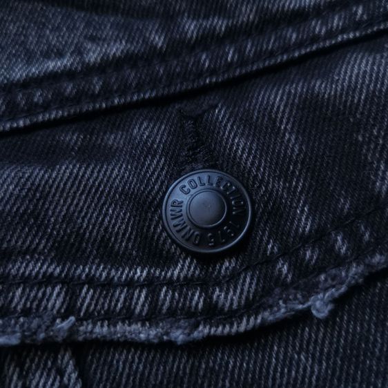 Zara Black Sherpa Denim Jacket รอบอก 41” รูปที่ 6