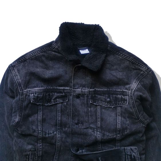Zara Black Sherpa Denim Jacket รอบอก 41” รูปที่ 5