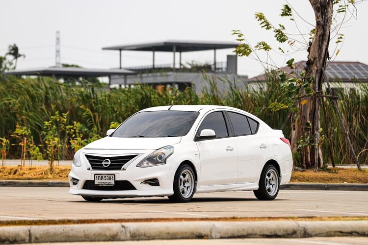 Nissan Almera 2013 1.2 VL Sedan เบนซิน ไม่ติดแก๊ส เกียร์อัตโนมัติ ขาว รูปที่ 1