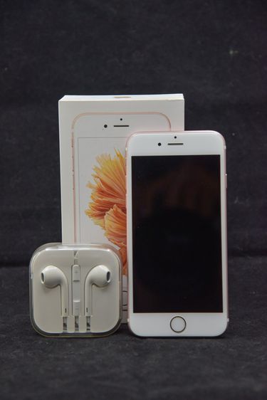 iPhone 6s สีโรสโกลด์ ความจุ64GB สภาพดีมาก พร้อมกล่อง คู่มือและหูฟัง