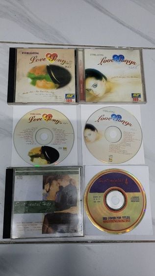 ขายแผ่นซีดี 3 อัลบั้ม 3 แผ่น Everlasting Love Songs Vol.1 , Everlasting Love Songs Vol.5 , Sentimental Hits Vol.4 สภาพแผ่นสวยมากเดิมๆ 