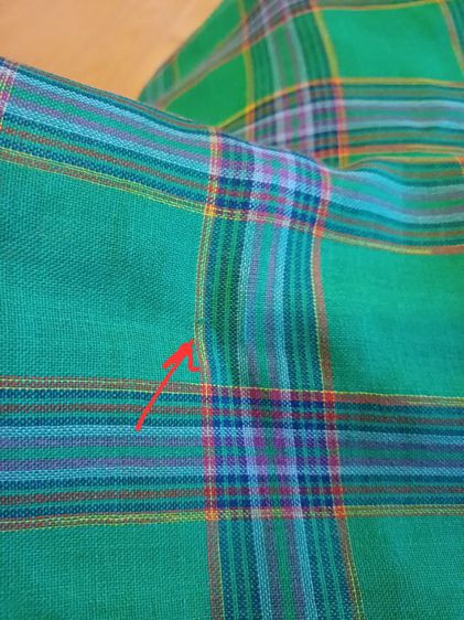 Kenzo Silk Vintage Plaid Scarf ผ้าไหม  รูปที่ 16