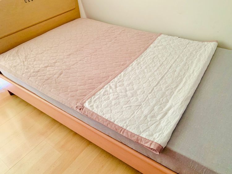 ผ้าปูรองนอน (แบบบาง) ขนาด 3.5ฟุต สีน้ำตาลกำมะหยี่ปักลายวินเทจทั้งผืน มือสองสภาพดี สินค้าญี่ปุ่น-เกาหลีแท้ รูปที่ 11