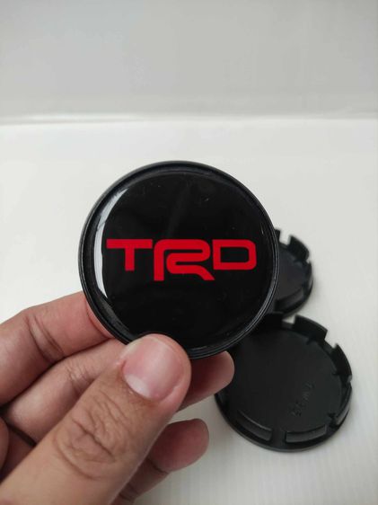 ฝาครอบดุมล้อ-ฝาดุมล้อ TOYOTA TRD สีดำ ขนาด 56mm 4ฝา ของใหม่ รูปที่ 3