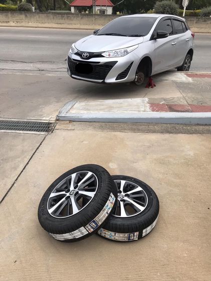 ปะยางและเปลี่ยนยางนอกสถานที่ รูปที่ 7