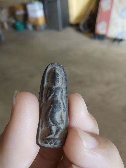 พระเนื้อดินผสมผงใบลาน(พระปางลีลากำแพงเม็ดขนุนหรือพระลีลากำแพงนิ้ว(200304)(ไม่ทราบพระเกจิที่สร้าง))พระบ้านพระเครื่องรางของมงคล รูปที่ 9