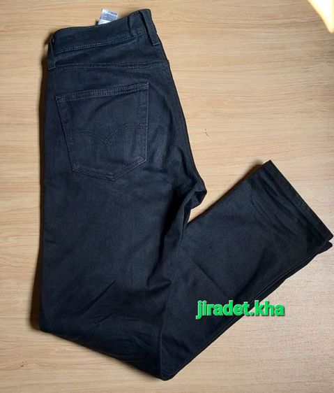 กางเกงยีนส์ผู้ชาย Levi's 511 Black รุ่น Slim Jeansไซส์ Int-W30 L32 เนื้อผ้า Cotton กับ Elastane เอวปกติ Original (ราคาขายรวมค่าจัดส่ง) รูปที่ 7