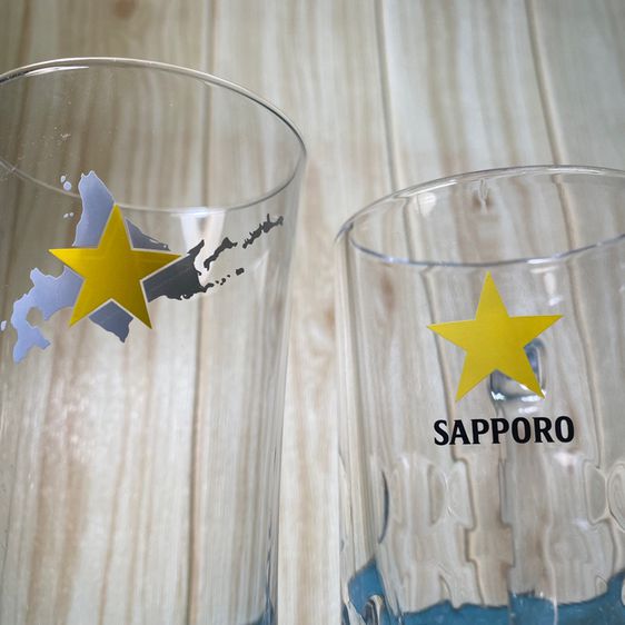 แก้ว Sapporo beer 1 แถม 1 ใบ รูปที่ 2