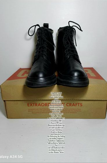 CAMPER Boots for Women 38EU(24.5cm) ของแท้ มือ 2 สภาพเยี่ยม, รองเท้าบู้ท CAMPER หนังแท้ พื้นแน่น ป้ายโลโก้ครบ น้ำหนักเบาพิเศษ ไม่มีตำหนิใดๆ รูปที่ 4