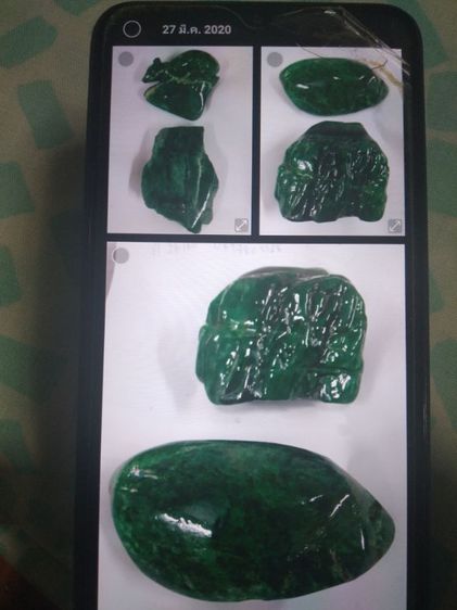 sale natural Burma green jade dragon ringß รูปที่ 3