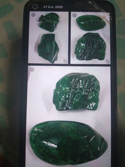 sale natural Burma green jade dragon ringß รูปที่ 5