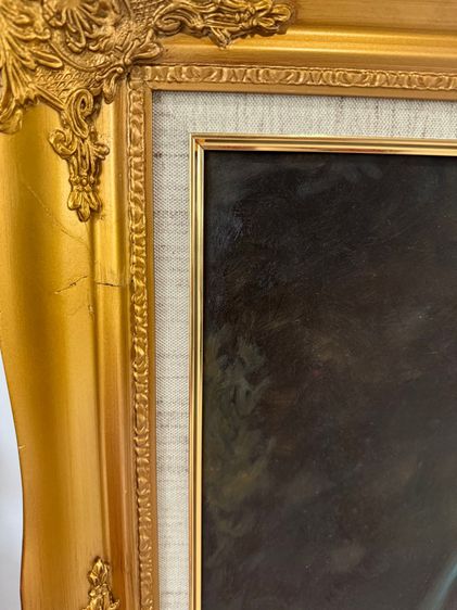 ภาพวาดสีน้ำมัน ภาพเสมือนจริงหญิงสาวนั่งเปลือย รูปที่ 3