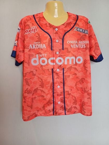 อื่นๆ เสื้อทีเชิ้ต ฟรีไซส์ ส้ม แขนสั้น Omiya Ardija Baseball Japanese Jersey Free Size 