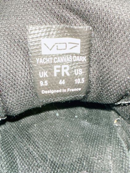 รองเท้า VO7 Sz.10.5us44eu28cm Design in France แบรนด์จากฝรั่งเศส สีดำล้วน Upperผ้าหนาทน มีเฟดบ้าง Insoleนุ่ม สภาพสวย ไม่ขาดซ่อม รูปที่ 12
