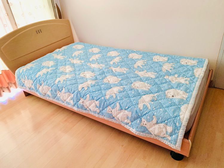 ผ้าปูรองนอน (แบบหนา) ขนาด 4.5-5ฟุต สีฟ้าลายการ์ตูน (ใหม่) มือสองสภาพดี สินค้าญี่ปุ่น-เกาหลีแท้ รูปที่ 8