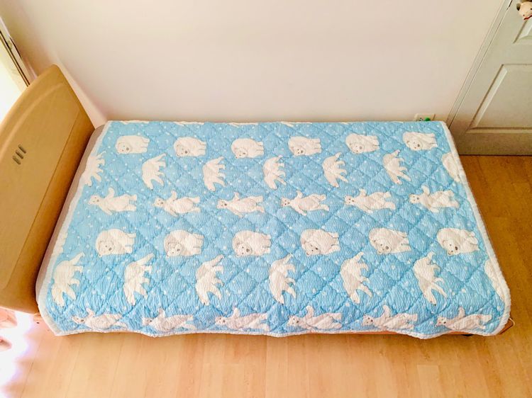 ผ้าปูรองนอน (แบบหนา) ขนาด 4.5-5ฟุต สีฟ้าลายการ์ตูน (ใหม่) มือสองสภาพดี สินค้าญี่ปุ่น-เกาหลีแท้ รูปที่ 7