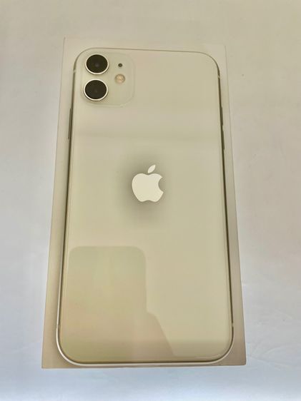 ขาย iPhone 11 64gb สีขาว ศูนย์ไทย สภาพสวย จอแท้ ไม่มีรอย แบตแท้  สุขภาพ86 สแกนใบหน้าได้ รีเซ็ตได้ ไม่ติดไอคราว อุปกรณ์ครบ   รูปที่ 1
