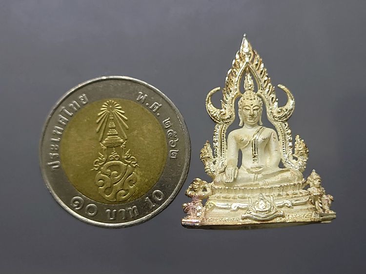 พระพุทธชินราช เนื้อเงิน พิมพ์ใหญ่ ที่ระลึก 6 รอบ รัชกาลที่9 มูลนิธิพิทักษ์ดวงตาประชาชน สร้าง พ.ศ.2542 พร้อมกล่องเดิม รูปที่ 6