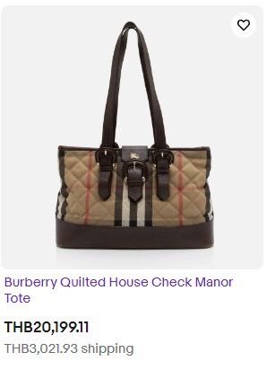 กระเป๋า Burberry ของแท้ ผ้าผสมหนัง รูปที่ 18