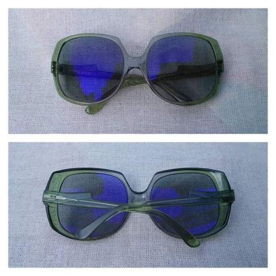 แว่นตาอเมริกันบัตเตอร์ฟลาย–แจ็กกี้โอ (แจ็กเกอลีน เคนเนดี้ โอนาซิส) ทศวรรษ 1980 POLAROID 'โพลารอยด์' กรอบอะซีเทต–เกรดพรีเมียม–โปร่งแสง เลนส์ออโต้ สีเทา–สว่าง...Authentic Vintage POLAROID handmade in Cambridge, Massachusetts, U.S.A.
 รูปที่ 12