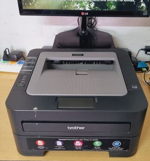 Brother HL-2240D Mono Laser Printer พิมพ์สองหน้าได้ง่ายๆ