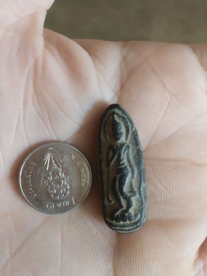 พระเนื้อดินผสมผงใบลาน(พระปางลีลากำแพงเม็ดขนุนหรือถ้าปางลีลากำแพงสวรรค์ยืน(210309)(ไม่ทราบพระเกจิที่สร้าง))พระบ้านพระเครื่องรางของมงคล รูปที่ 2