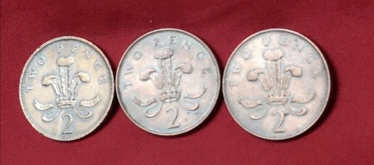 7). เหรียญ Two Pence ปี 1988,1992 รูปที่ 3