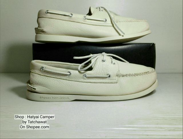 SPERRY TOP-SIDER Boat Shoes, Men's 13US 47EU(30.0cm) Original ของแท้ มือ 2 สภาพใกล้เคียงของใหม่, รองเท้า SPERRY หนังแท้ พื้นเต็ม สวยมาก รูปที่ 14