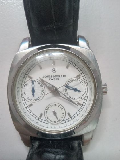 นาฬิกาผู้หญิง Louis Morais สายหนังดำ รูปที่ 2