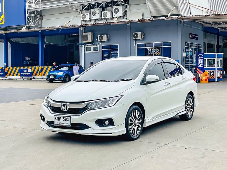 Honda City 2018 1.0 SV Sedan เบนซิน ไม่ติดแก๊ส เกียร์อัตโนมัติ ขาว