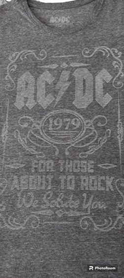AC DC T-shirt
อก19" ยาว 26"  รูปที่ 3