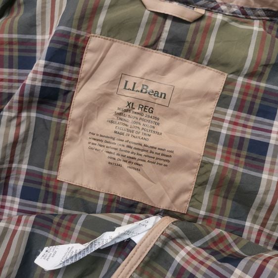 LL Bean Khaki Brown Outdoor Zipper Jacket รอบอก 48” รูปที่ 11