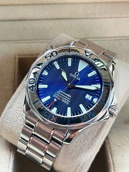 🔥Omega Seamaster Electric Blue 41mm. King size รูปที่ 3