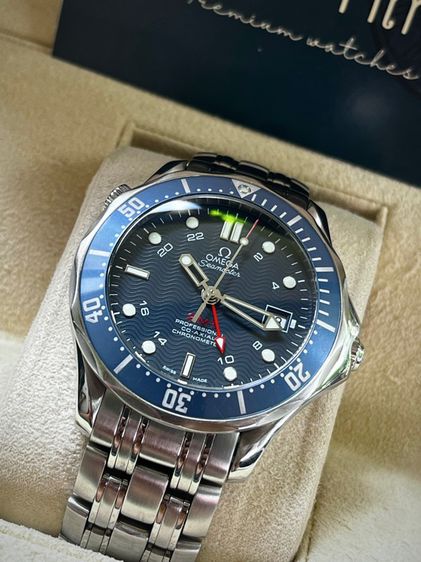 🔥Omega Seamaster Diver 300m GMT Co-Axial 41mm. รูปที่ 4