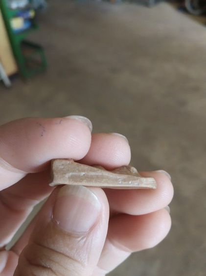 พระเนื้อดินผสมผง(พระผงสุพรรณหลังเรียบเนื้อออกสีเหลืองน้ำตาล(200104)(ไม่ทราบพระเกจิที่สร้าง))พระบ้านพระเครื่องรางของมงคล รูปที่ 16