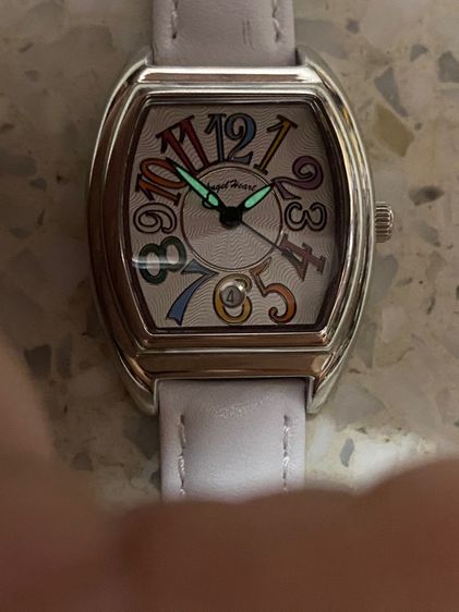 นาฬิกายี่ห้อ ANGLE HEART  ควอทซ์  ของแท้มือสอง  สายหนังเปลี่ยนใหม่  800฿ รูปที่ 3