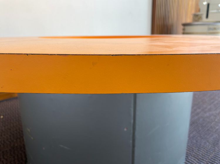โต๊ะอเนกประสงค์สำหรับเด็ก ท็อปไม้ MDF ทรงกลมสีส้ม รูปที่ 6