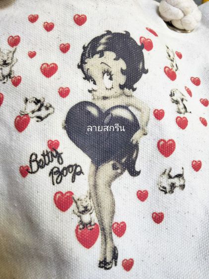 กระเป๋าผ้าดิบมือสองสภาพใหม่ Betty Boop รูปที่ 4