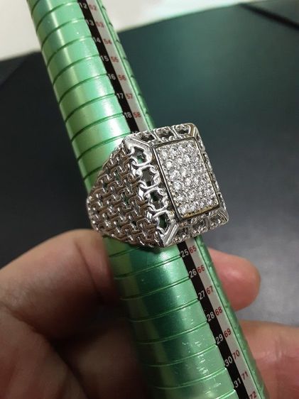 ขายถูก แหวนเงินเก๋ๆ ประดับCZ  รูปที่ 16