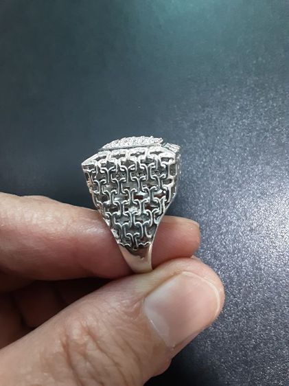 ขายถูก แหวนเงินเก๋ๆ ประดับCZ  รูปที่ 6