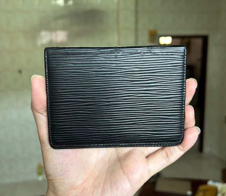Louis Vuitton Card holder Black Epi ใส่บัตรใส่การ์ดหลุยส์วิตตอง แท้ มือสอง สีดำ UNISEX รูปที่ 3