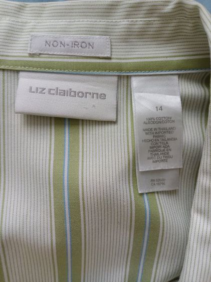 Liz Claiborne Non-Iron Women Shirt Size 14 รูปที่ 4
