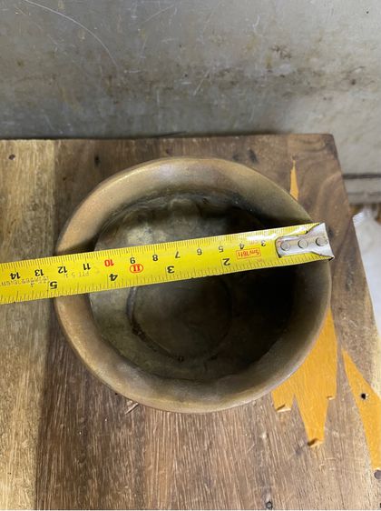 กระถาง ทองเหลืองสะสม A17 รูปที่ 13