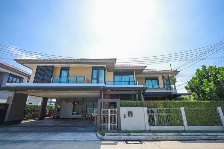 ขายบ้านเดี่ยว เศรษฐสิริ วงแหวน-ลำลูกกา หลังมุม Single house for sale, Setthasiri Wongwaen-Lam Luk Ka, corner house 90.3 ตร.วา sq.wa 